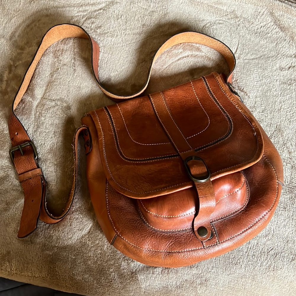 Brand new Patricia Bash large vintage saddlebag no tags